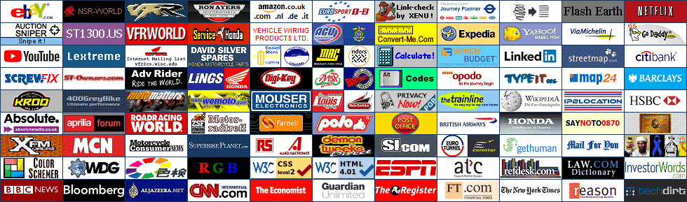 This is a map.  Its 'busy' look was inspired by the Million Dollar Homepage.  In case you were wondering.